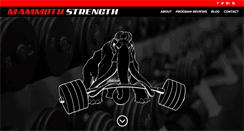 Desktop Screenshot of mammothstrength.com