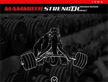 Tablet Screenshot of mammothstrength.com
